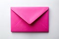 A Minimalist AIGenerated Pink Envelope A Modern Design Concept for Mail Services Invitations and Communication Royalty Free Stock Photo