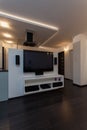 Minimalist apartment - home cinema