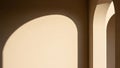 Minimalist Architectural Background with Arches and Sunlight Shadows Royalty Free Stock Photo