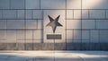Star Monument Wall, Modern Architecture Background, Abstract Texture Royalty Free Stock Photo