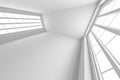 Minimalist architecture featuring bright skylights and clean lines