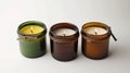 Minimalist Aromatic Candles for Modern Homes Royalty Free Stock Photo