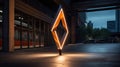 minimalist arrow with lights