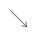 Minimalist Arrow line icon