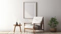 Minimalist Art Armchair With Classic Japanese Simplicity