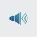 Minimalist Audio Speaker Vector Icon Royalty Free Stock Photo
