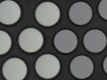 Minimalist background with lens filters. Circles design.