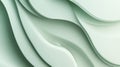 Minimalist background with soft gradient from pale green to light gray, with smooth, raised