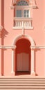 Minimalist Baroque Architecture A Stunning Pink Building With Arched Windows