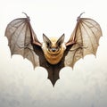 Minimalist Bat Illustration With Distinctive Character Design