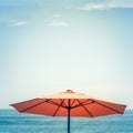Minimalist Beach Umbrella Royalty Free Stock Photo