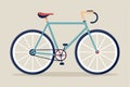 Minimalist bicycle design showcases clean lines and geometric shapes, emphasizing simplicity and functionality in urban Royalty Free Stock Photo
