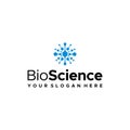 minimalist BioScience chemical liquid logo design