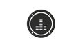Audio Equalizer Speaker Icon Royalty Free Stock Photo
