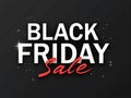 Minimalist Black Friday sale design with bold fonts Royalty Free Stock Photo