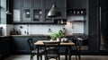 minimalist black interior design
