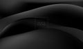 Minimalist black modern abstract background with liquid shapes texture. Vector illustration