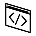 Web Development Code Icon Royalty Free Stock Photo