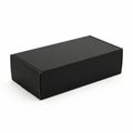 Minimalist black rectangular box on white background Royalty Free Stock Photo