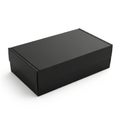 Minimalist black rectangular box on white background Royalty Free Stock Photo