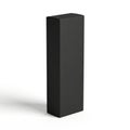 Minimalist black rectangular object on plain background Royalty Free Stock Photo