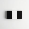 Minimalist black and white blocks Royalty Free Stock Photo