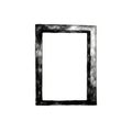 Minimalist Black And White Drawing Of Rusty Rectangular Frame