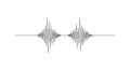Abstract Sound Waveform Graphic Royalty Free Stock Photo