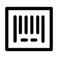 Simple Barcode Line Icon for Product Identification and Scanning Royalty Free Stock Photo