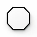 Minimalist Black And White Octagon Shape Social Commentary Plaque