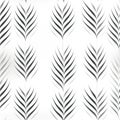 Minimalist Black And White Palm Leaf Pattern Royalty Free Stock Photo