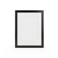 Minimalist black and white rectangular frame on a plain background Royalty Free Stock Photo