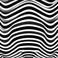 A minimalist black and white striped pattern4, Generative AI Royalty Free Stock Photo