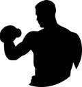 Boxing - minimalist and flat logo - vector illustration Royalty Free Stock Photo
