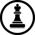 Chess - minimalist and simple silhouette - vector illustration Royalty Free Stock Photo