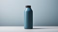 minimalist blue supplement bottle