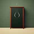 Minimalist Cabinet Logo In Forest Green And Aubergine