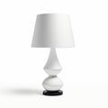 Minimalist Cartoonish White Table Lamp With Curvaceous Simplicity