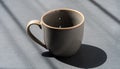 Minimalist Ceramic Mug with Natural Light Shadows Royalty Free Stock Photo