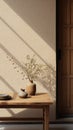 Minimalist Ceramics: Vray Tracing Wooden Table In Shang Dynasty Style