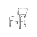 minimalist chair logo design template, Furniture, logo design style, interior
