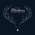 Minimalist Christmas flyer/card template