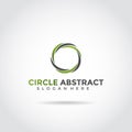 Minimalist circle abstract logo design. Vector Eps. 10