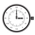 Minimalist classic analogue clock/watch