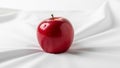 Minimalist and clean setting that highlights the apple s vibrant color Royalty Free Stock Photo