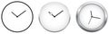 Minimalist Clocks Royalty Free Stock Photo