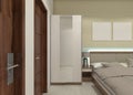 Minimalist Clothes Wardrobe Cabinet Idea for Interior Bedroom