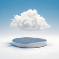 Minimalist Cloud and Platform Concept for Cloud Computing Royalty Free Stock Photo