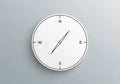 Minimalist compass on a light gray background. The compass Royalty Free Stock Photo