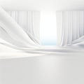 minimalist completely white theme background generative AI